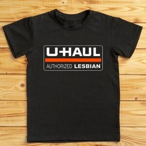 Uhaul Authorized Lesbian LGBT Funny Unisex Short Sleeve T-shirt